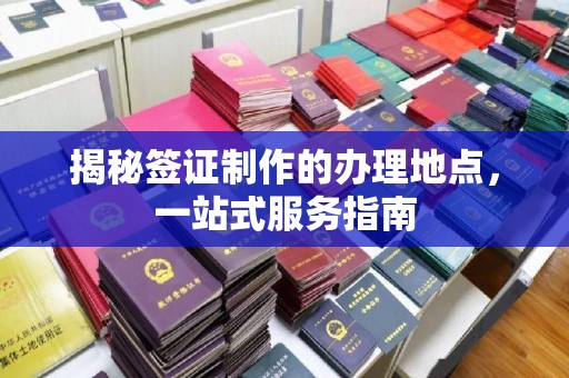 二七揭秘签证制作的办理地点，一站式服务指南
