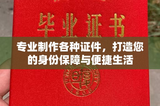 二七专业制作各种证件，打造您的身份保障与便捷生活