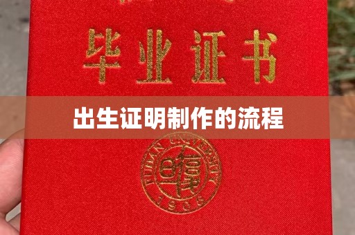 二七出生证明制作的流程